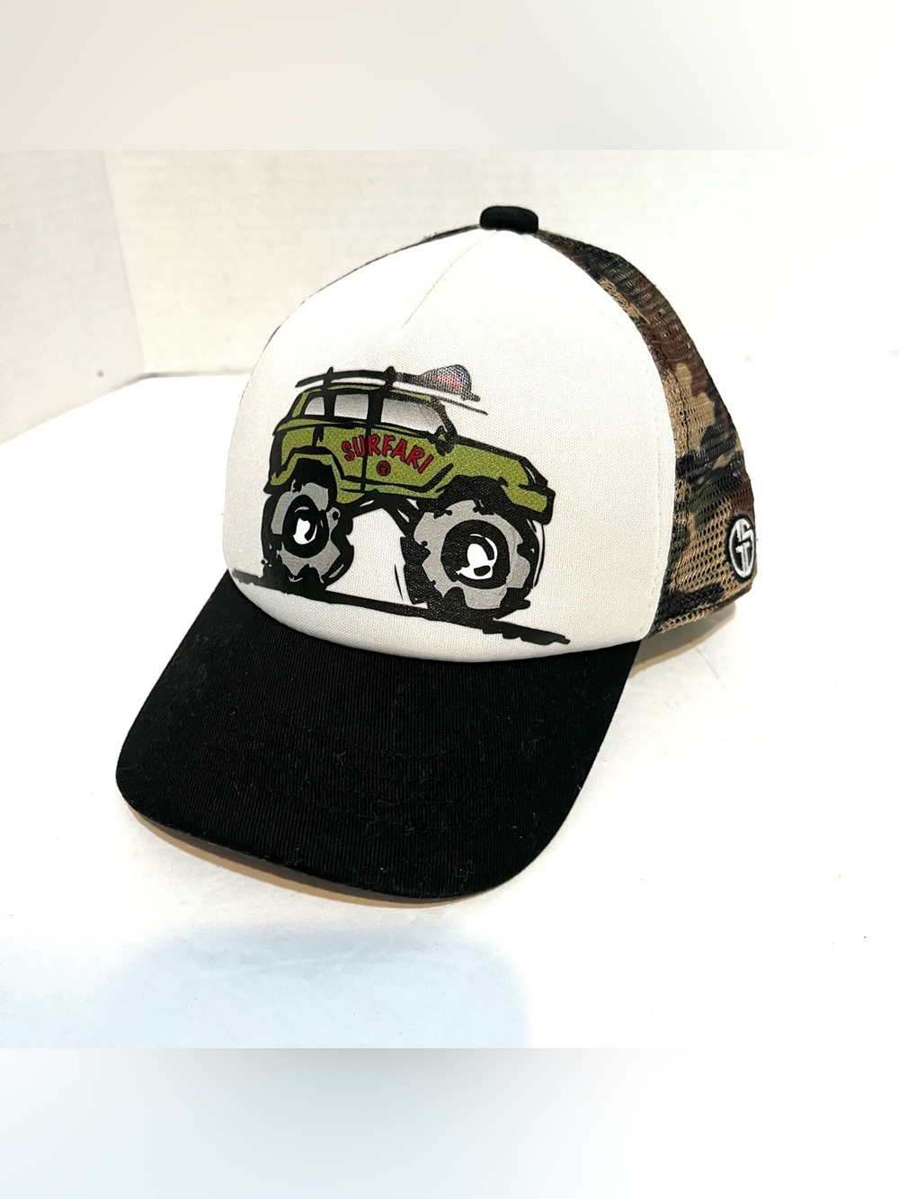 Grom Squad Surfari Baby Monster Truck Trucker Hat Retro Beach Offroad Surfer Cap